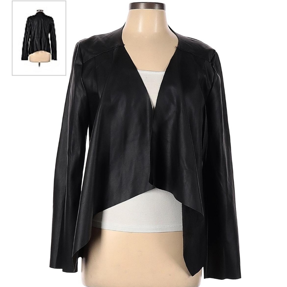 Black Faux Leather Jacket